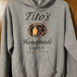 Tito's Handmade Vodka Gray Hoodie for Men